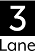 3Lane Marketing Black Logo